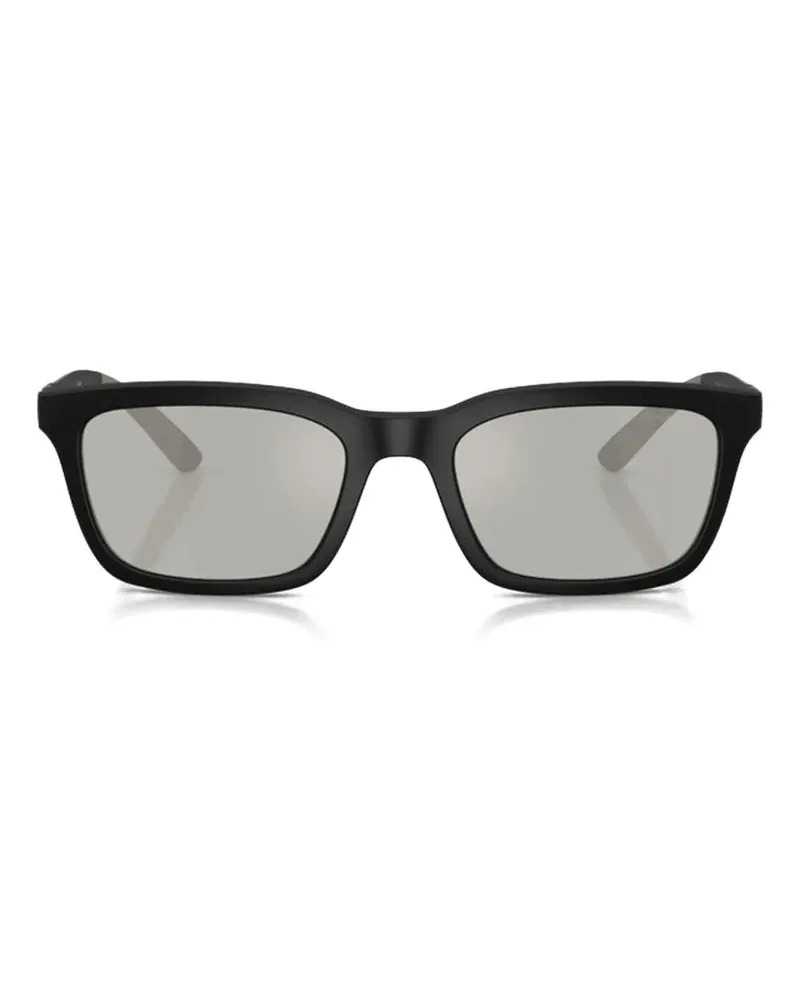 Emporio Armani rectangle-frame sunglasses - Schwarz Schwarz