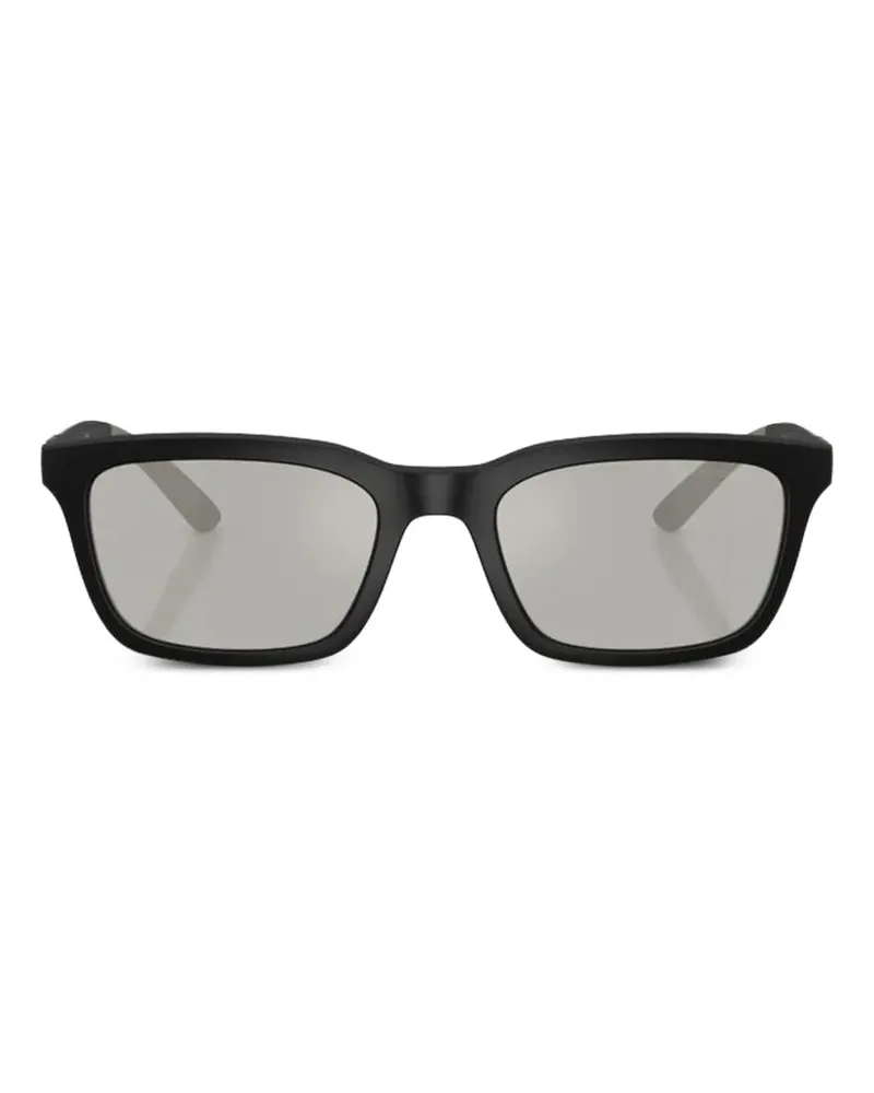 Emporio Armani rectangle-frame sunglasses - Schwarz Schwarz