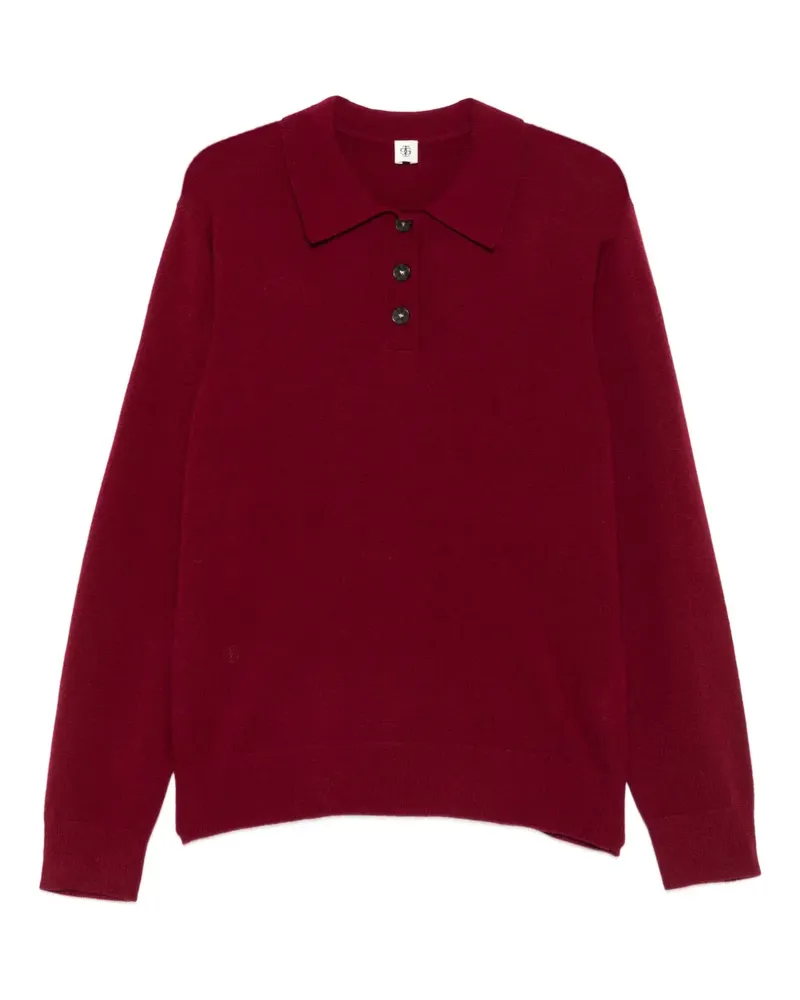 The Garment Como Poloshirt mit Knopfverschluss - Rot Rot