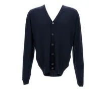 Geknöpfte Burley Cardigan mit V-Ausschnitt - Blau