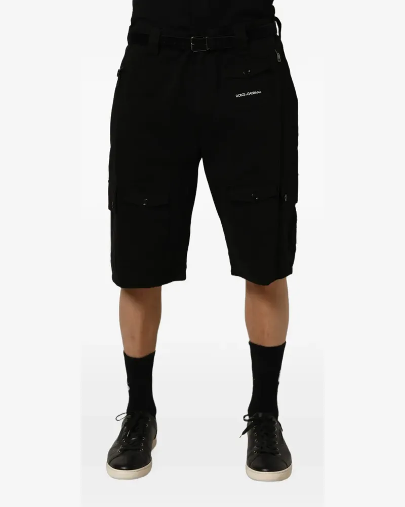 Dolce & Gabbana logo-print cargo pants - Schwarz Schwarz