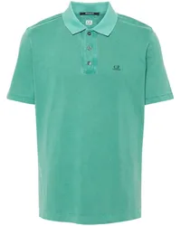 C.P. Company Poloshirt mit Logo-Print Grün