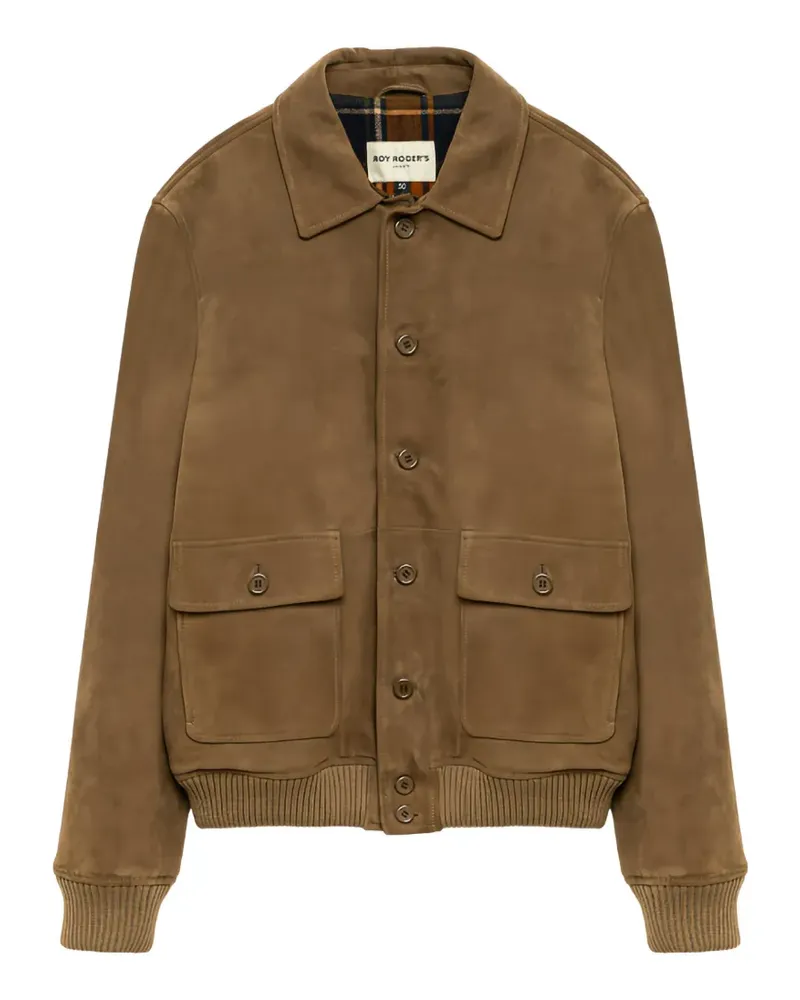 Roy Roger's Newman suede bomber jacket - Braun Braun