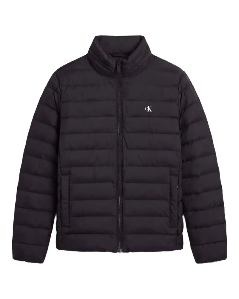 Calvin Klein quilted logo-print jacket - Blau Blau