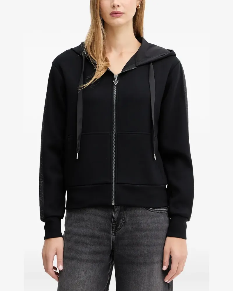 Guess Kapuzenjacke mit Reißverschluss - Schwarz Schwarz