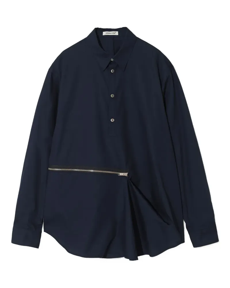 Undercover Hemd mit Reißverschlussdetail - Blau Blau