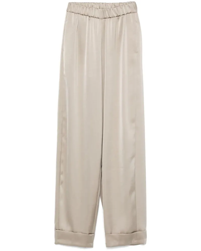 Blanca Hose aus Satin - Nude Nude