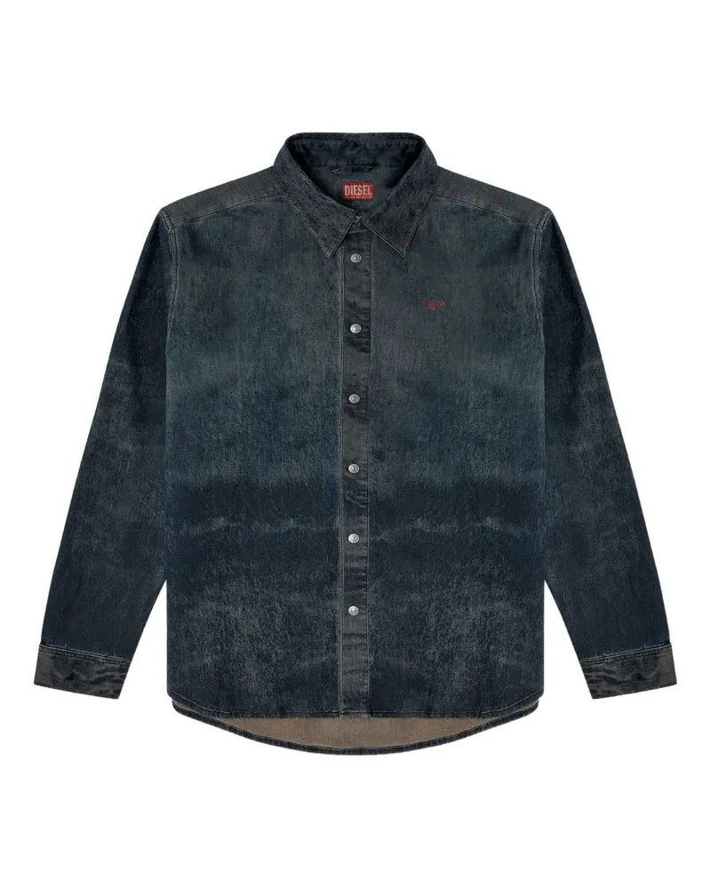 Diesel S-Simply-EPBS Acid-Wash-Jeanshemd - Blau Blau