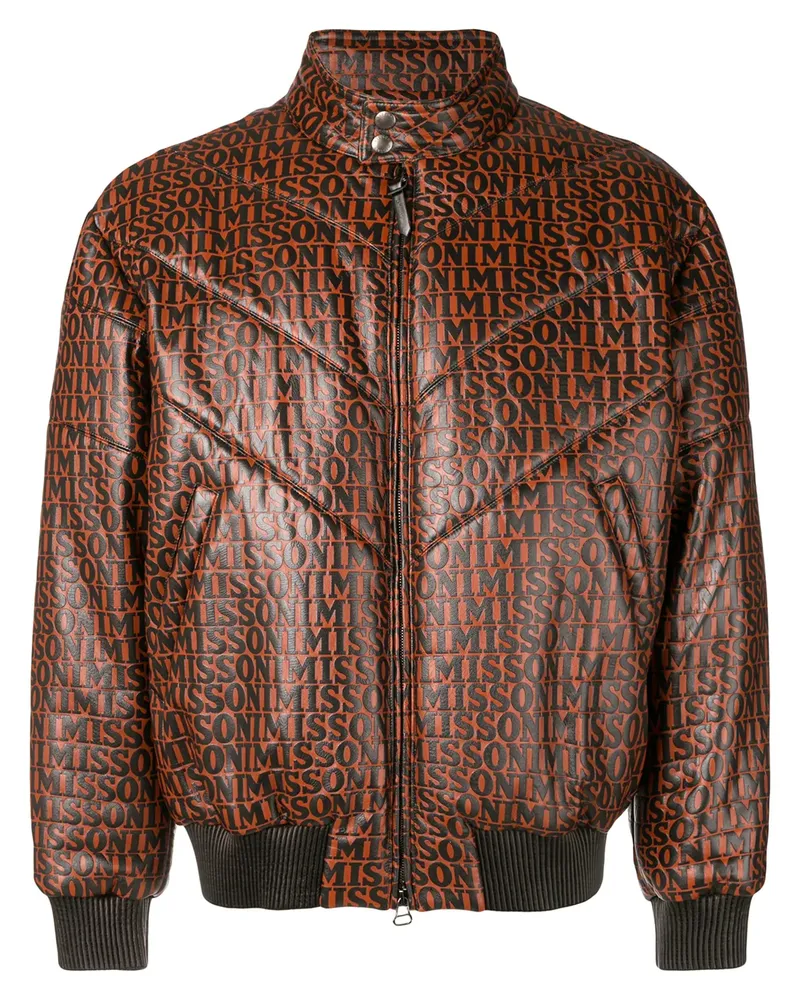 Missoni Bomberjacke mit Logo-Print - Braun Braun