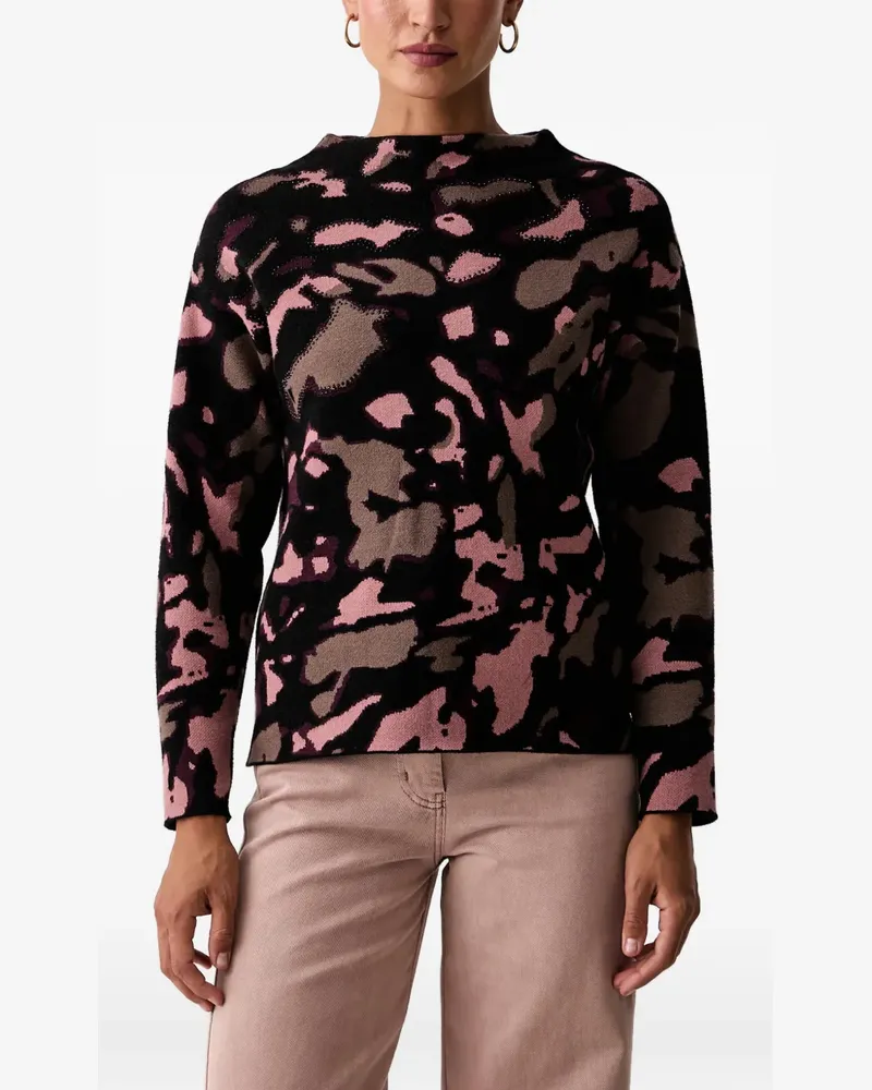 Joseph Ribkoff abstract-pattern bead-embellished sweater - Rot Rot