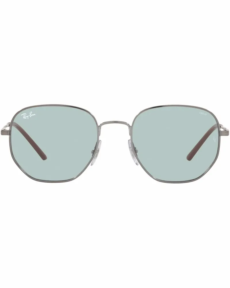 Ray Ban Sonnenbrille mit sechseckigem Gestell - Grau Grau