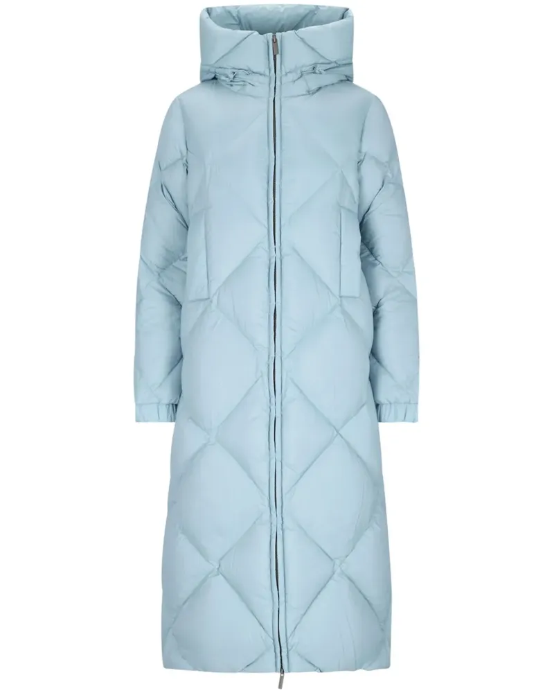 K-Way Gefütterter Kapuzenmantel - Blau Blau