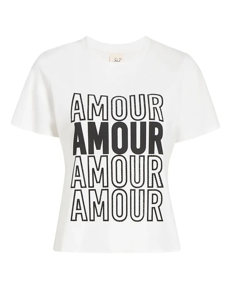 Cinq à Sept Amour T-Shirt - Weiß Weiß