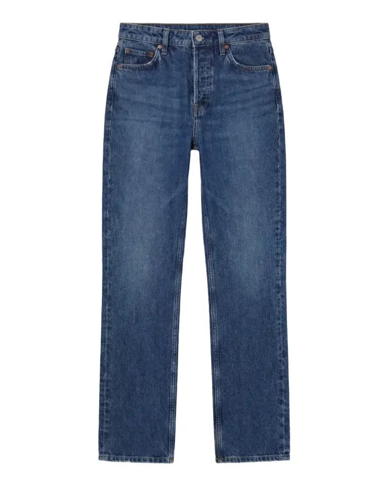 Reformation Cynthia Straight-Leg-Jeans - Blau Blau