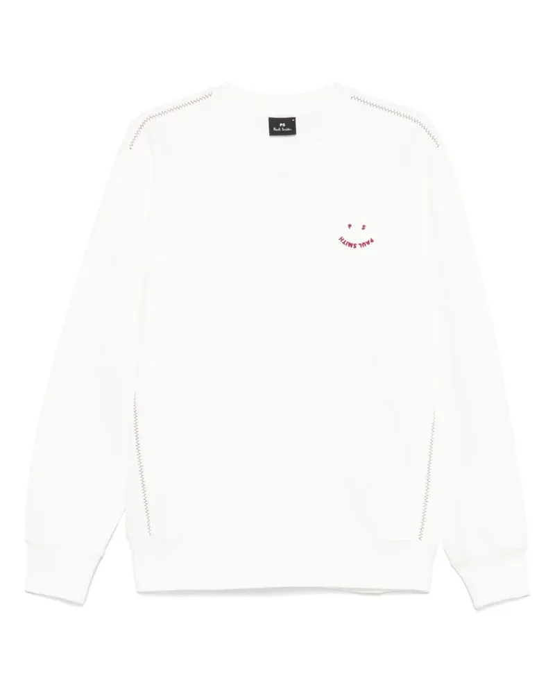 Paul Smith Happy Sweatshirt - Weiß Weiß
