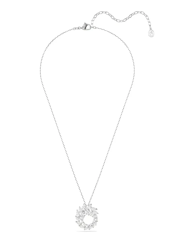 Swarovski Sublime Halskette mit Kristallkranzanhänger - Silber Silber