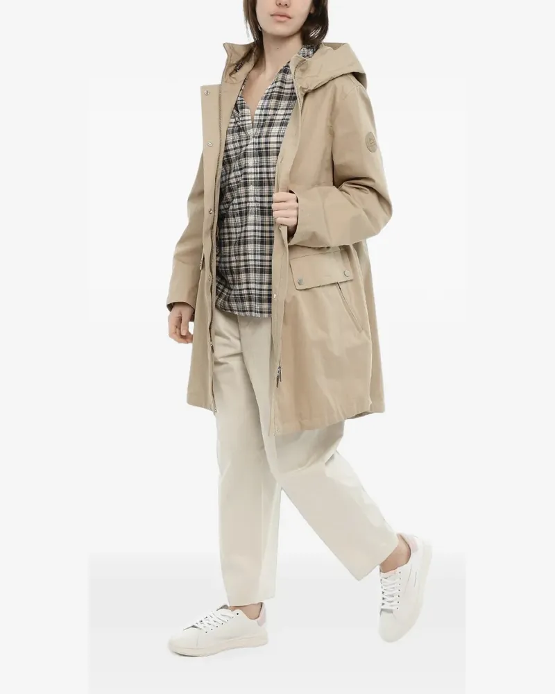 Woolrich hooded-drawstring parka - Nude Nude
