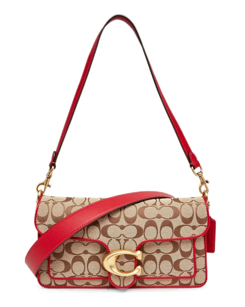 Coach Tabby Schultertasche aus Signature-Jacquard 26cm - Nude Nude