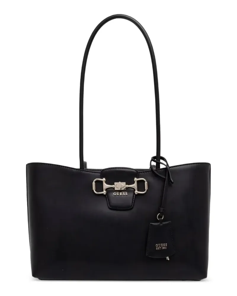 Guess Tote Bag mit Schnalle - Schwarz Schwarz