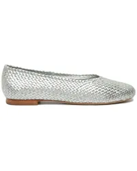 Sarah Chofakian William Ballerinas aus Leder Silber