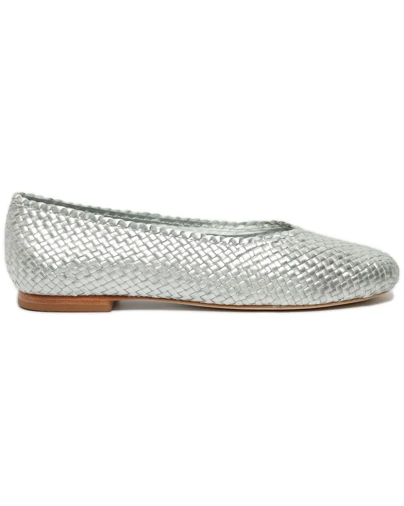 Sarah Chofakian William Ballerinas aus Leder - Silber Silber