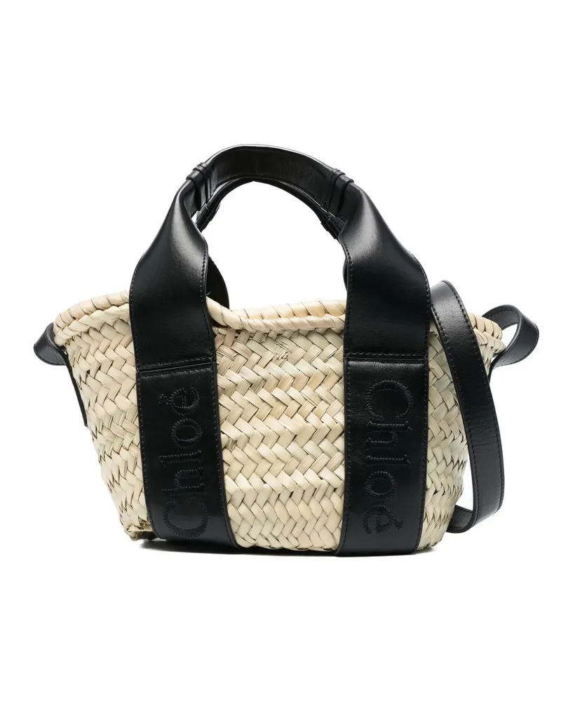 Chloé Kleine Sense Basttasche - Nude Nude