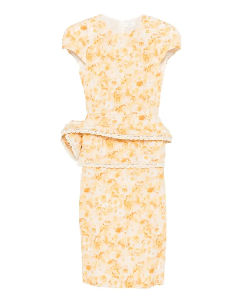 Magda Butrym Tüllkleid mit Print - Nude Nude
