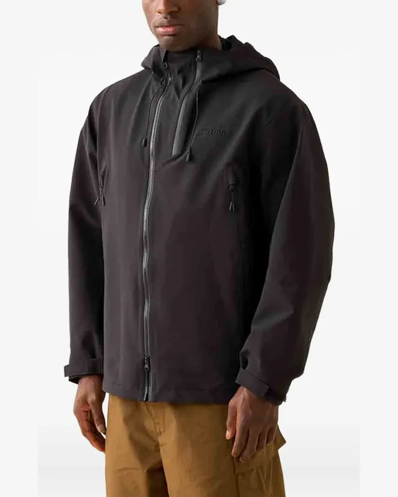 Mizuno Kapuzenjacke mit Reißverschluss - Schwarz Schwarz