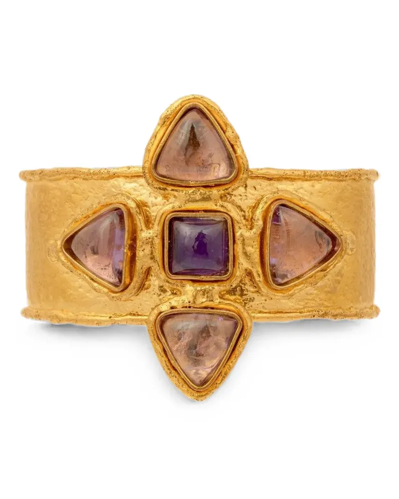 Sylvia Toledano Sultan amethyst cuff bracelet - Gold Gold