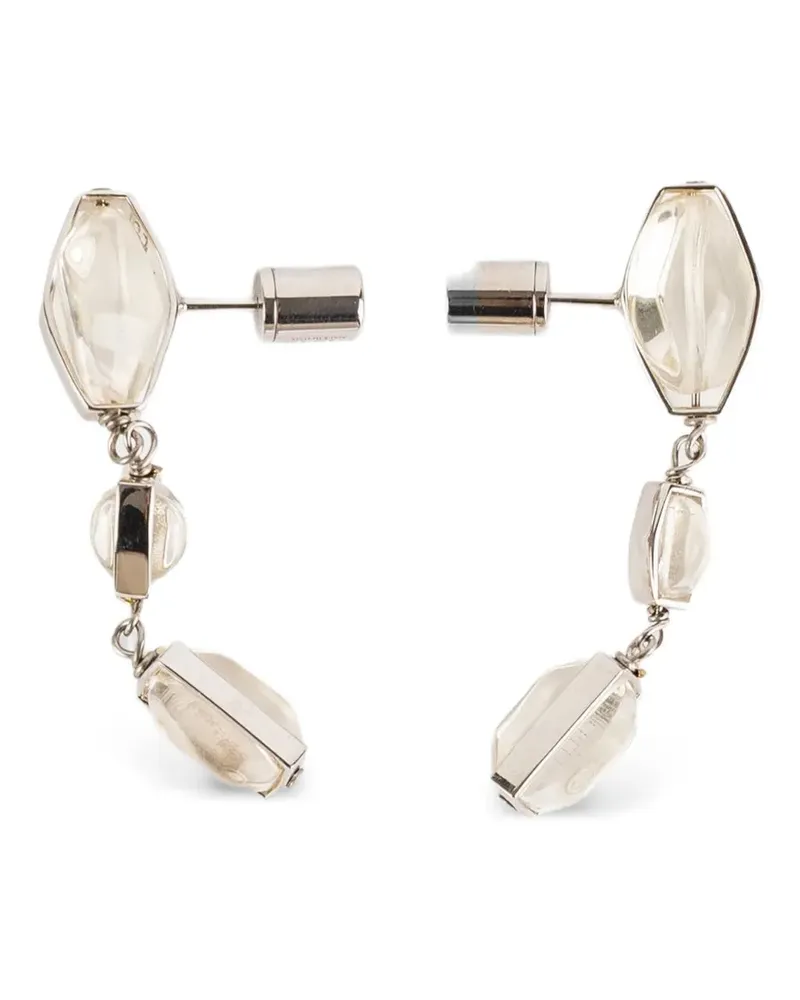 Jil Sander crystal-embellished drop earrings - Silber Silber