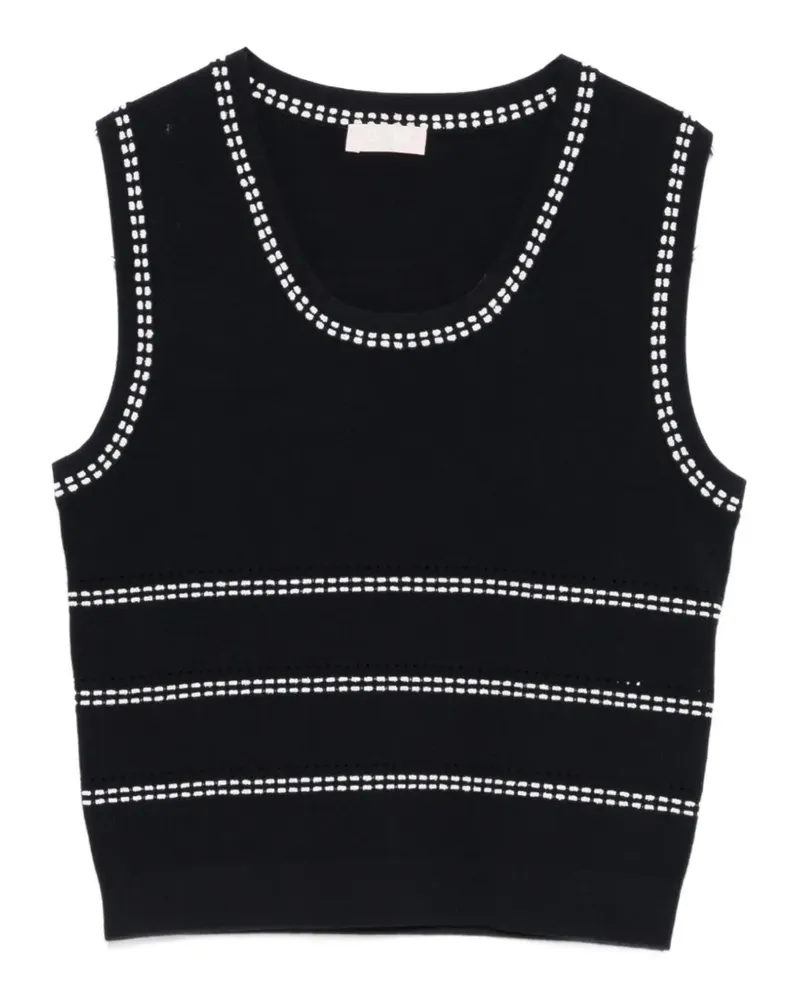 Liu Jo Gestreiftes Top - Blau Blau