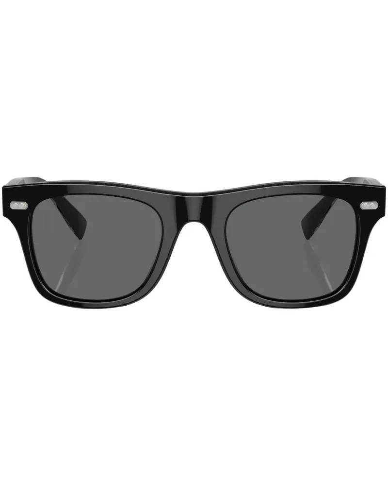 Brunello Cucinelli BC4002S Mr. Brunello Sonnenbrille mit eckigem Gestell - Schwarz Schwarz