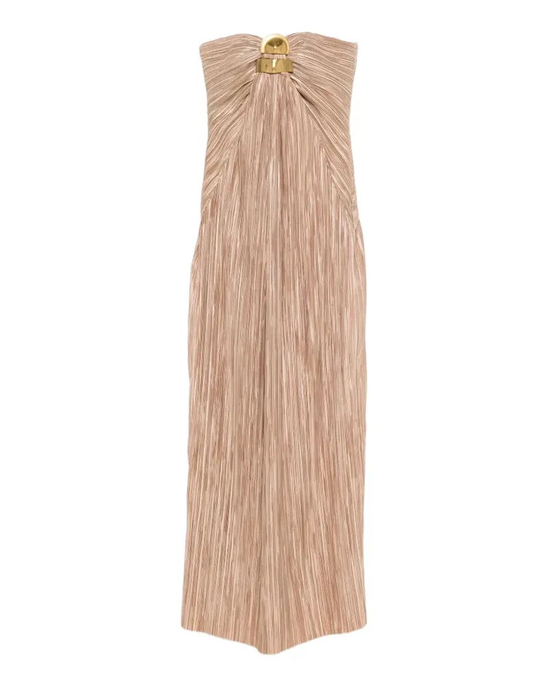 Cult Gaia Sequoia pleated maxi dress - Nude Nude