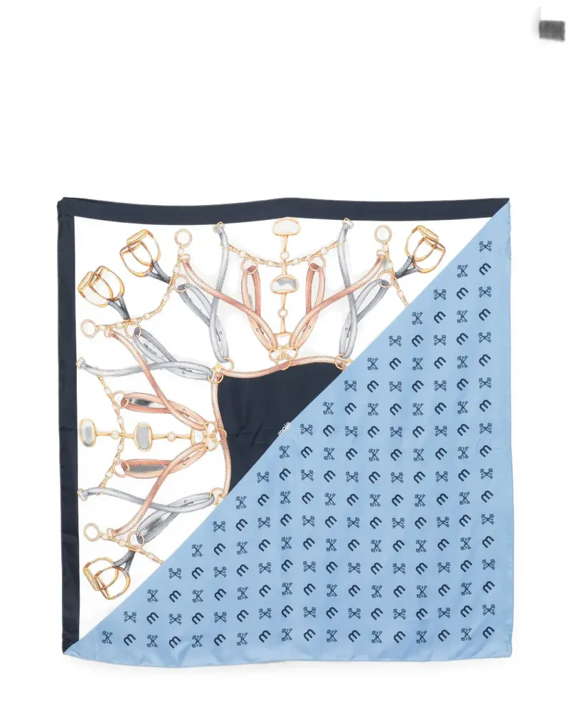 Maje Schal mit Logo-Print - Weiß Weiß