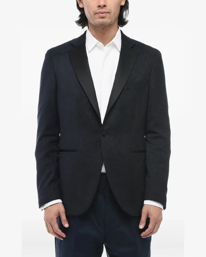 Corneliani single-breasted blazer - Blau Blau