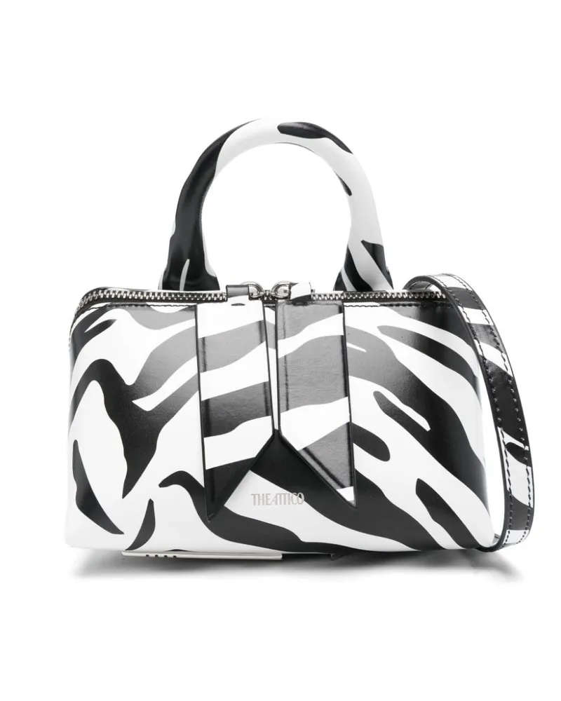 ATTICO Handtasche mit Zebramuster - Schwarz Schwarz