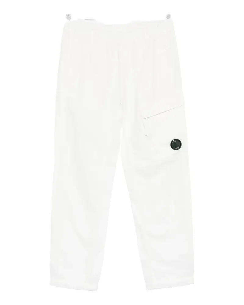 C.P. Company Lens-detail cargo pants - Weiß Weiß