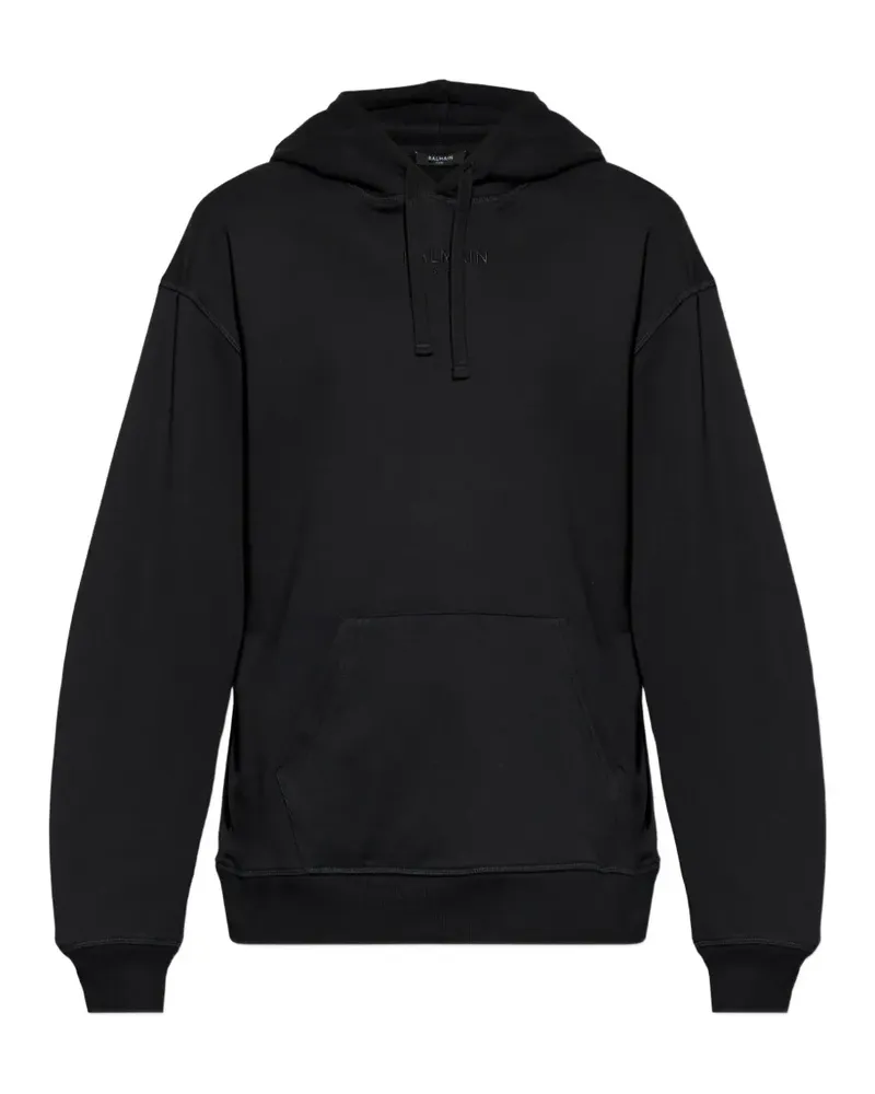 Balmain drawstring hoodie - Schwarz Schwarz
