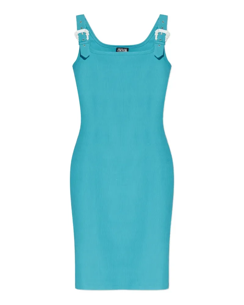 Versace Jeans buckle strap dress - Blau Blau