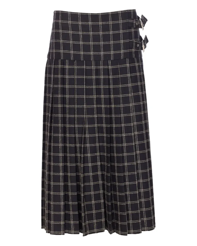 Aniye By pleated buckle skirt - Schwarz Schwarz