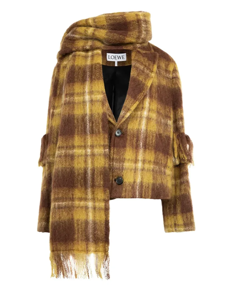 Loewe Jacke mit Karomuster - Gelb Gelb