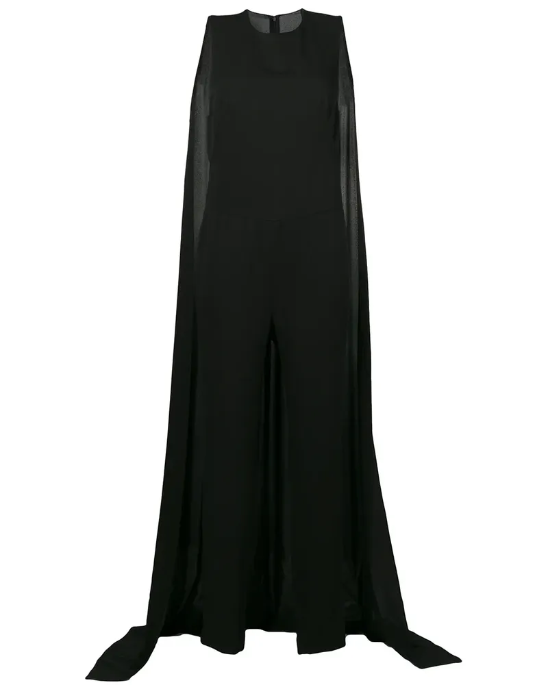 Tom Ford Jumpsuit mit Cape - Schwarz Schwarz