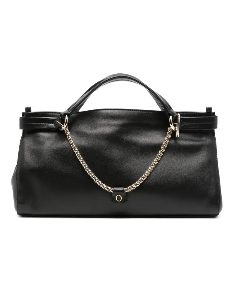Orciani Schultertasche mit Kettenriemen - Schwarz Schwarz