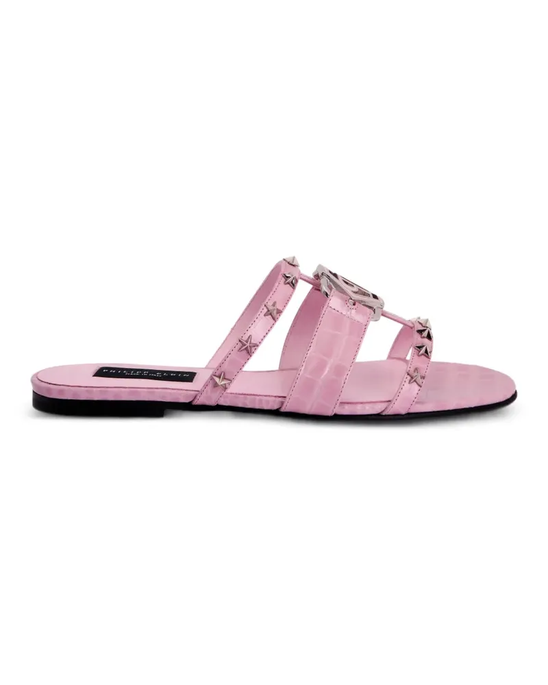 Philipp Plein star-studded sandals - Rosa Rosa