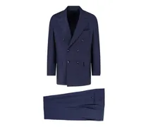 double-breasted suit - Blau