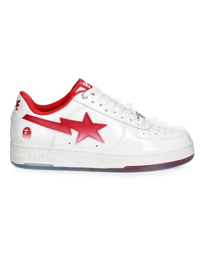 BAPE Bape Sta patent leather sneakers - Weiß Weiß