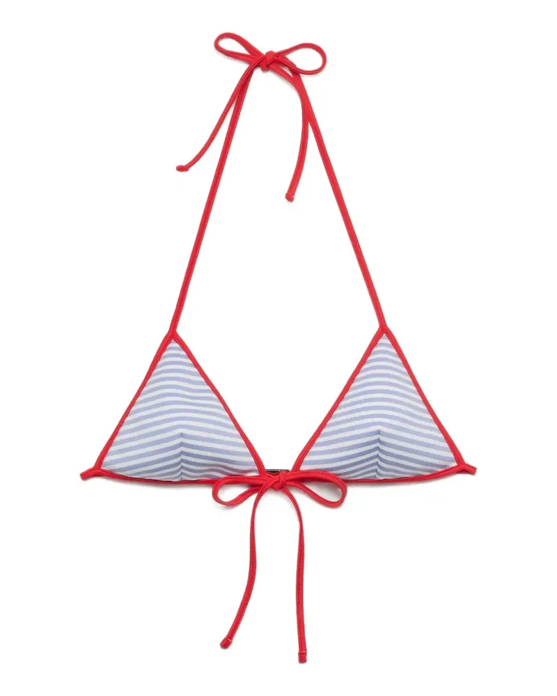 Prada Interlock Bikini-Oberteil aus Jersey - Blau Blau