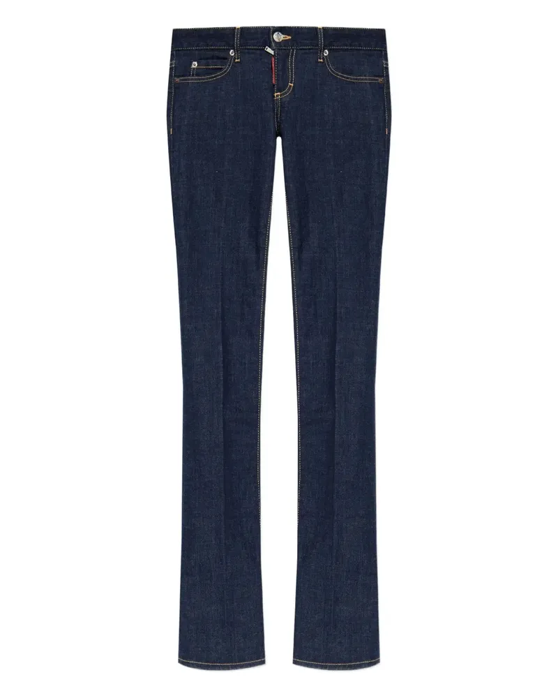 Dsquared2 Tief sitzende Bootcut-Jeans - Blau Blau