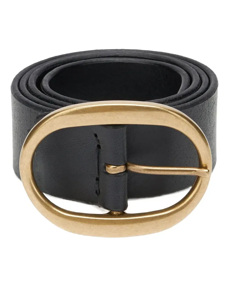 Fortela oval buckle belt - Schwarz Schwarz