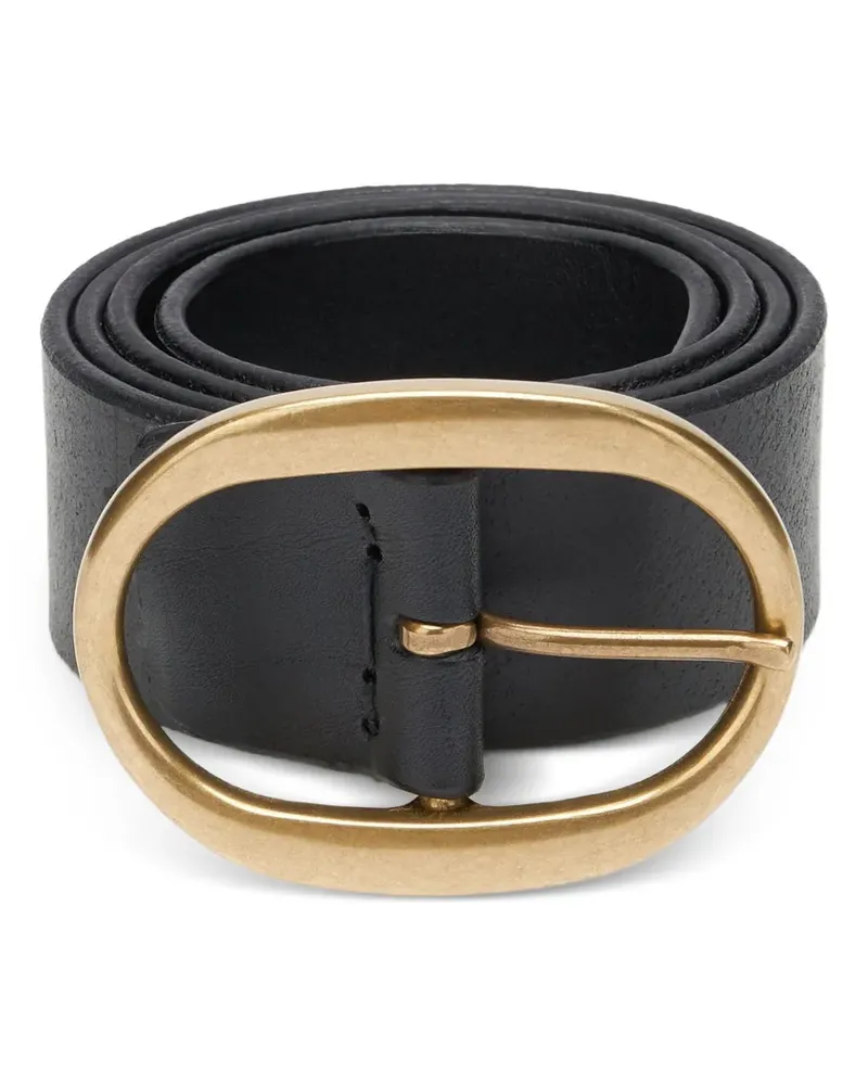 Fortela oval buckle belt - Schwarz Schwarz